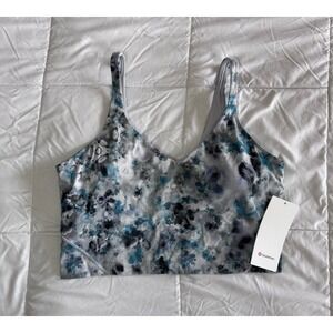 New Lululemon Align Tank Top Cropped Size 14 Bra Built In Multi Color NWT